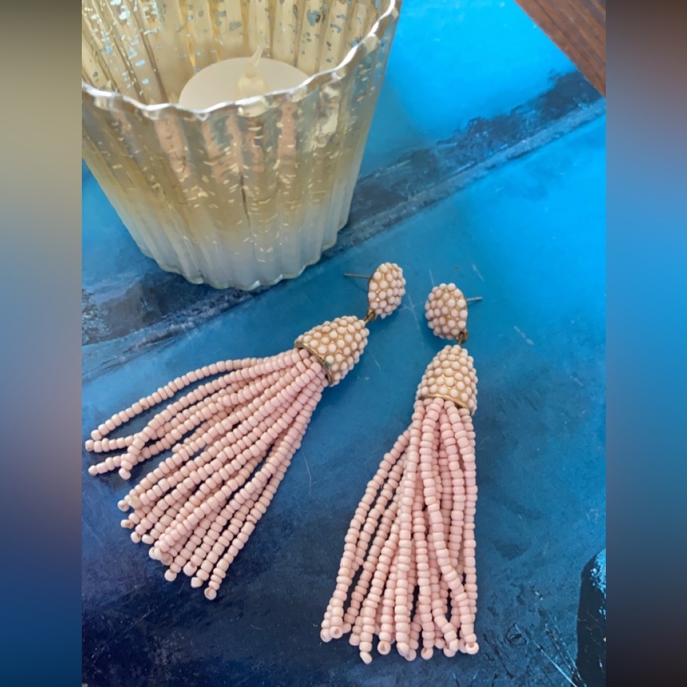 BaubleBar Beaded Earrings in Light Pink